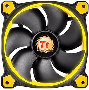 Thermaltake CL-F038-PL12YL-A - Riing 12 - 120mm Yellow LED Cooling Fan — main product image