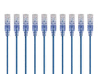 Monoprice 115162 SlimRun Cat6A Ethernet Patch Cable 7ft (10-Pack)