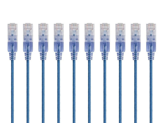 Monoprice 115154 SlimRun Cat6A Ethernet Cable 3ft 10-Pack