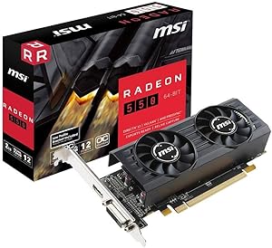MSI Gaming Radeon 550 2GB GDDR5 Graphics Card (Renewed)