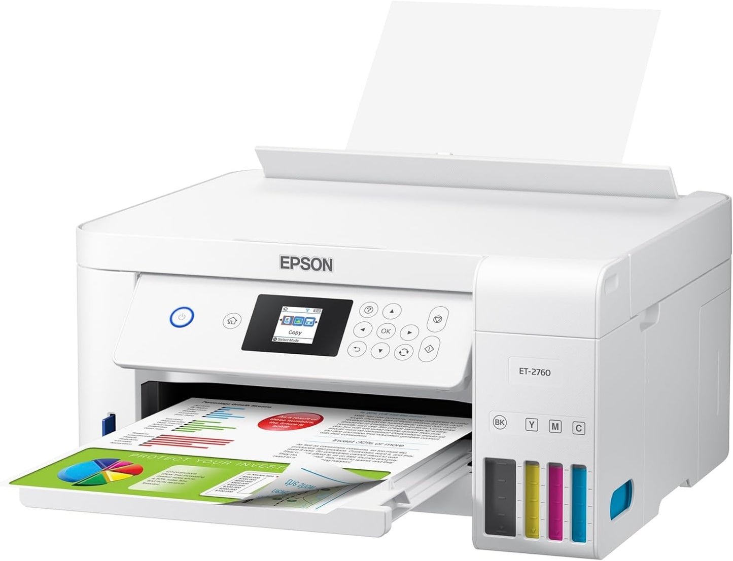 Epson ET-2760 EcoTank Wireless Printer (Renewed)