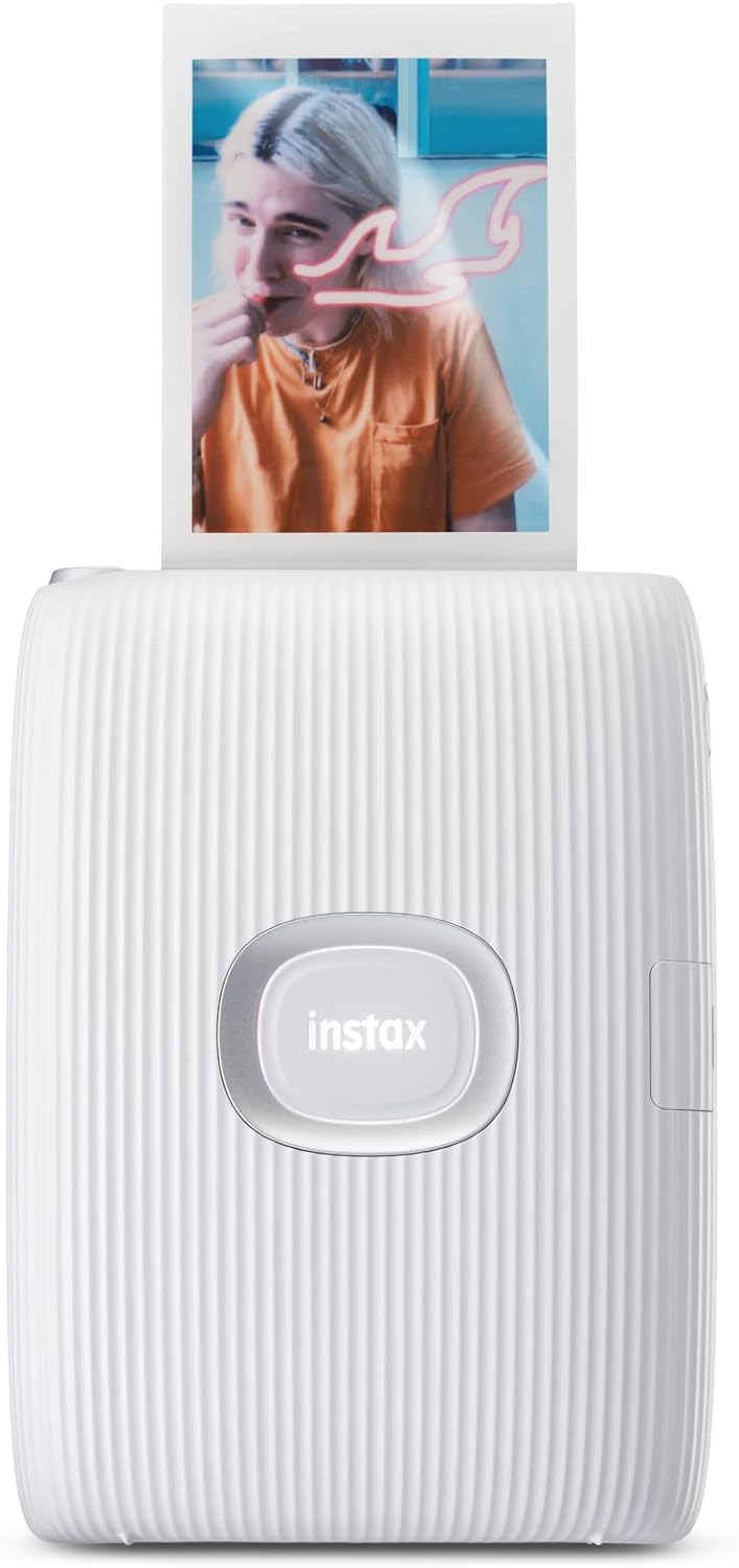 Fujifilm 16767155 Instax Mini Link 2 Smartphone Printer Clay White