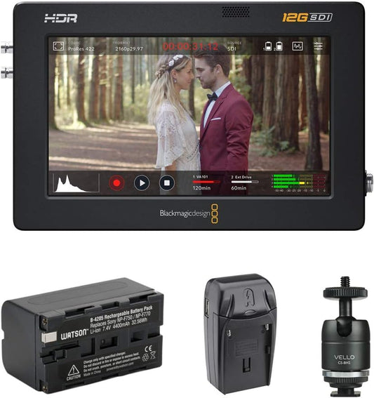 Blackmagic Design Video Assist 5" 12G-SDI/HDMI Monitor Bundle