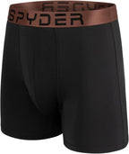 Spyder Mens Boxer Briefs 5 Pack Poly Spandex Performance Underwear