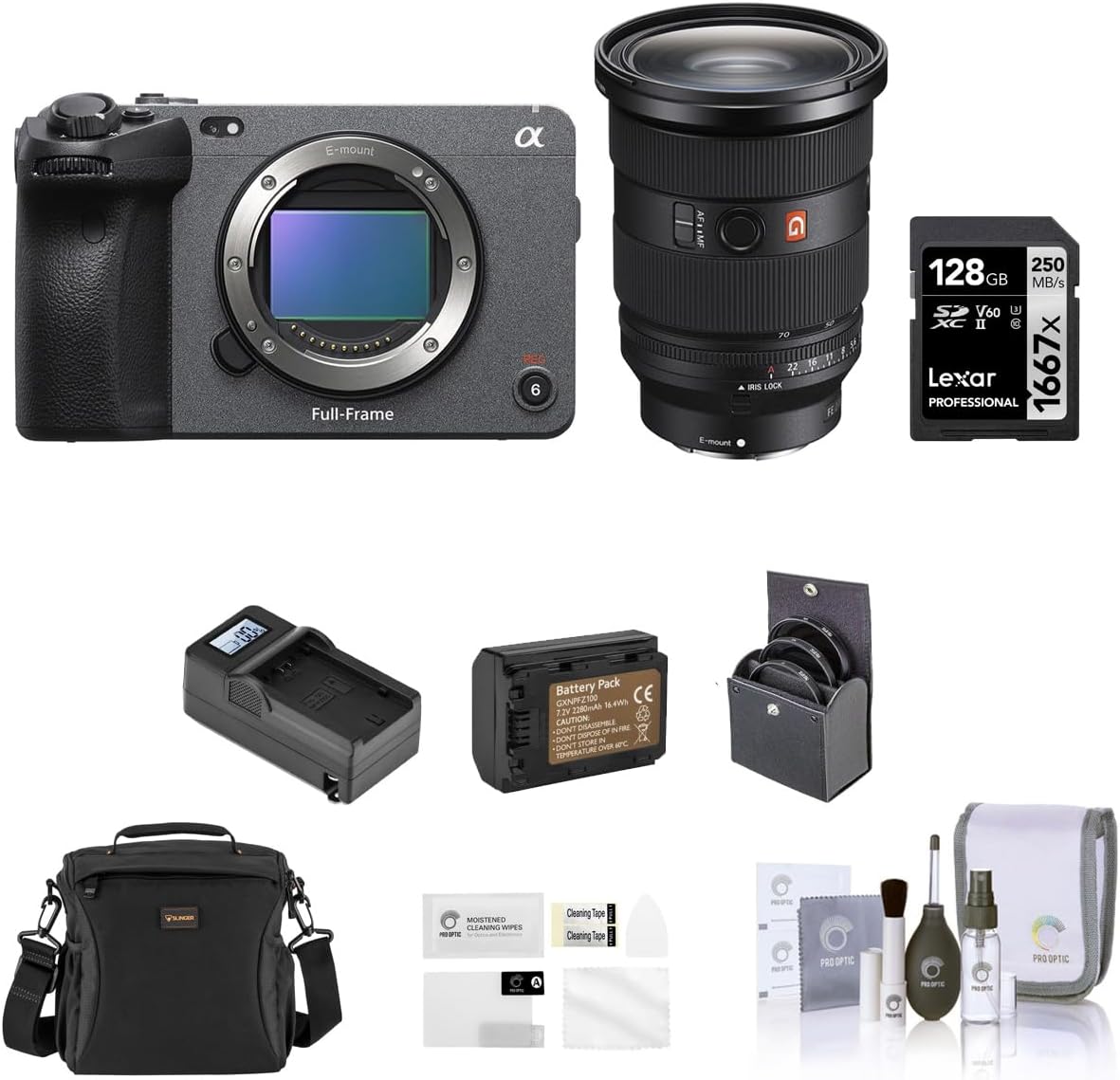 Sony FX3 Full-Frame Cinema Camera with 24-70mm Lens Bundle