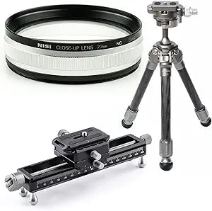 NiSi Close Up Lens Kit NC 77mm with Adapters & Focusing Rail