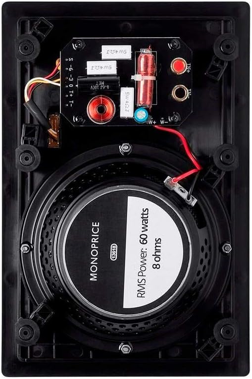 Monoprice 113618 Alpha Series 6.5in In-Wall Speakers