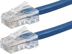 Monoprice 113128 Zeroboot Cat5e Ethernet Patch Cable 7ft Blue