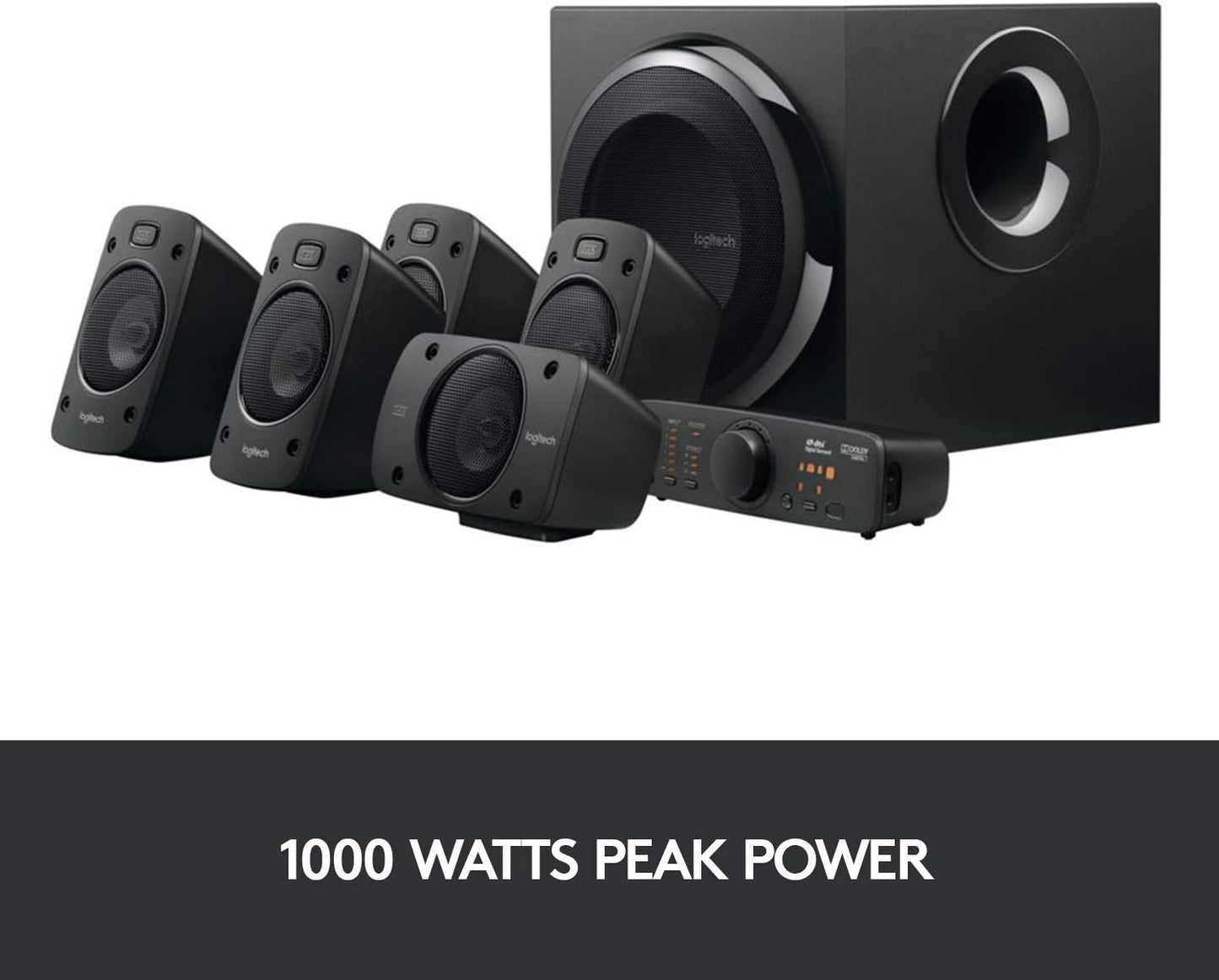 Logitech Z906 5.1 Surround Sound Speaker System (Renewed)