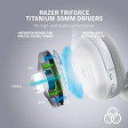 Razer RZ04-03790200-R3M1 Barracuda Wireless Gaming Headset White