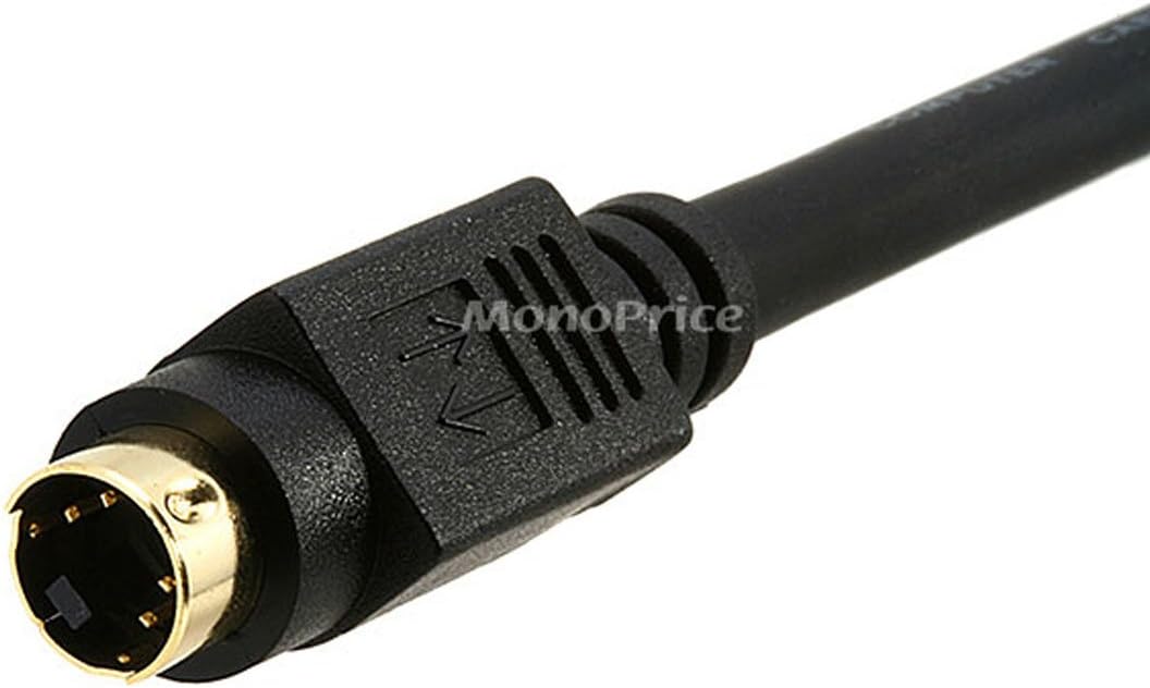 Monoprice 102527 12ft S-Video Cable M/M Gold Plated
