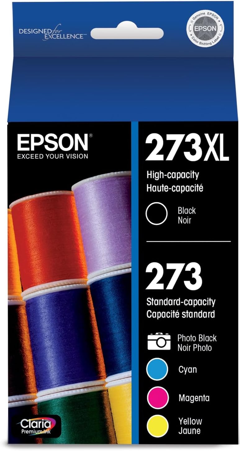 Epson T273XL-BCS Claria Ink High Capacity Cartridge Combo