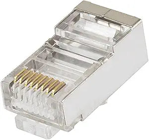 Monoprice 107300 Cat5 Shielded Plug for Round Cable - 100 Pack — main product image