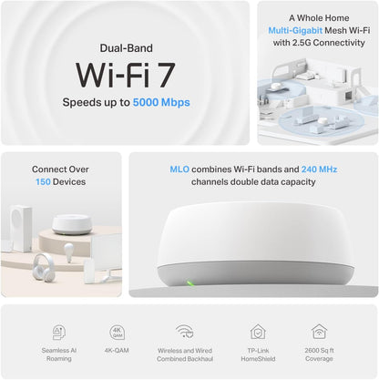 TP-Link Deco BE25(1-Pack) WiFi 7 Mesh Router