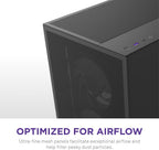 NZXT CC-H52FB-R1 H5 Flow RGB Compact ATX Mid-Tower PC Gaming Case - Black