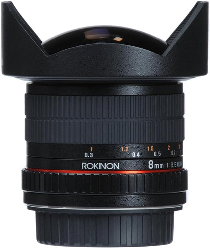 Rokinon HD8M-N 8mm f/3.5 HD Fisheye Lens