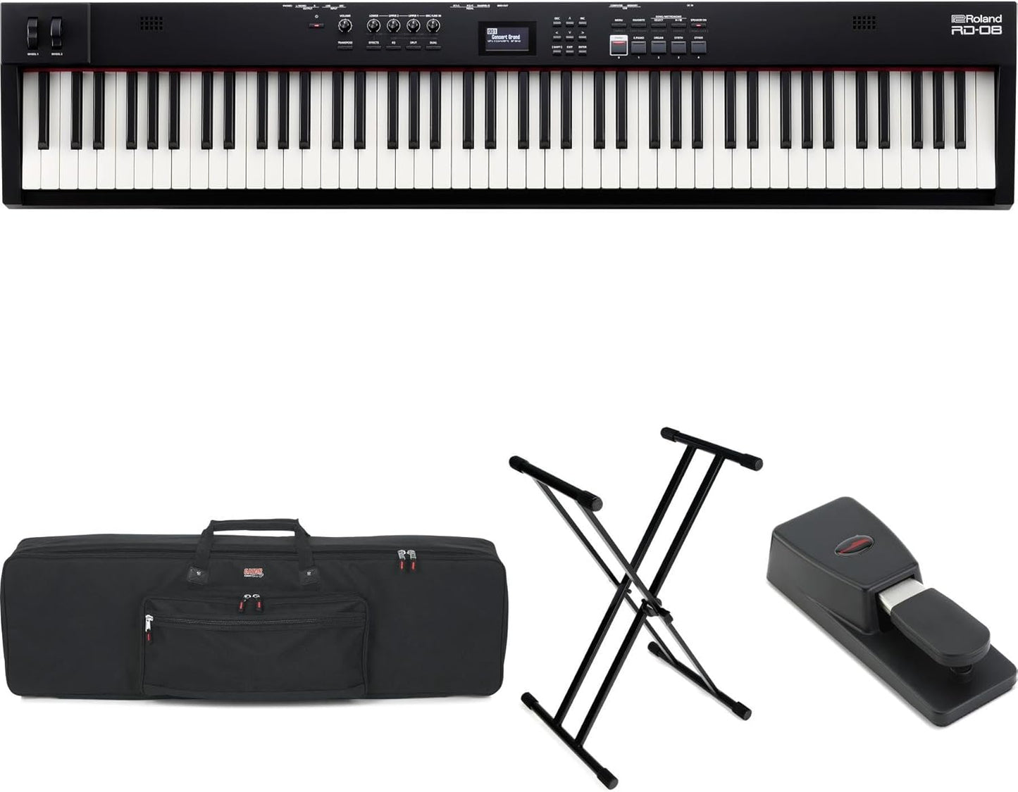 Roland RD-08 88-key Digital Stage Piano Bundle