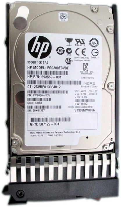 HP 693569-001 300GB SAS 10K 2.5in HDD Renewed