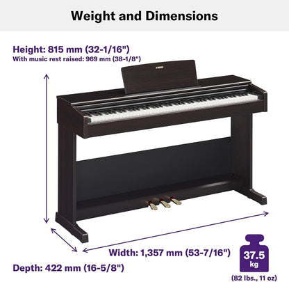 Yamaha YDP105B Arius 88-Key Digital Piano Black