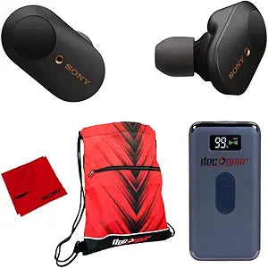 Sony E10SNWF1000XM3B WF-1000XM3 Noise Canceling Earbuds Bundle