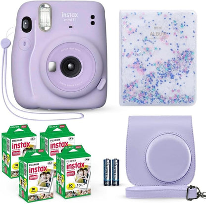 Fujifilm 9878 Instax Mini 11 Lilac Camera Bundle