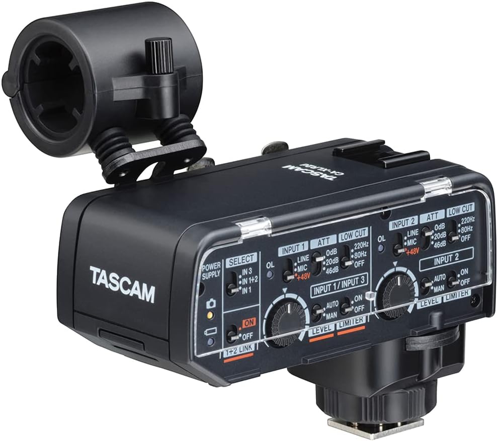 Tascam CA-XLR2d-F Fujifilm XLR Microphone Adapter for Cameras