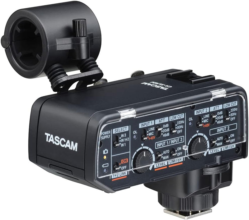 Tascam CA-XLR2d-F Fujifilm XLR Microphone Adapter for Cameras — main product image