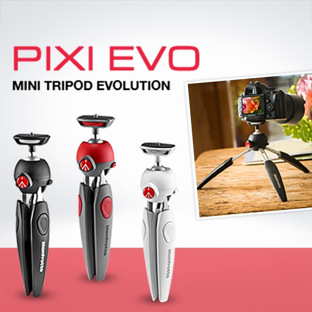 Manfrotto JP A00038BMN PIXI EVO Mini Tripod White