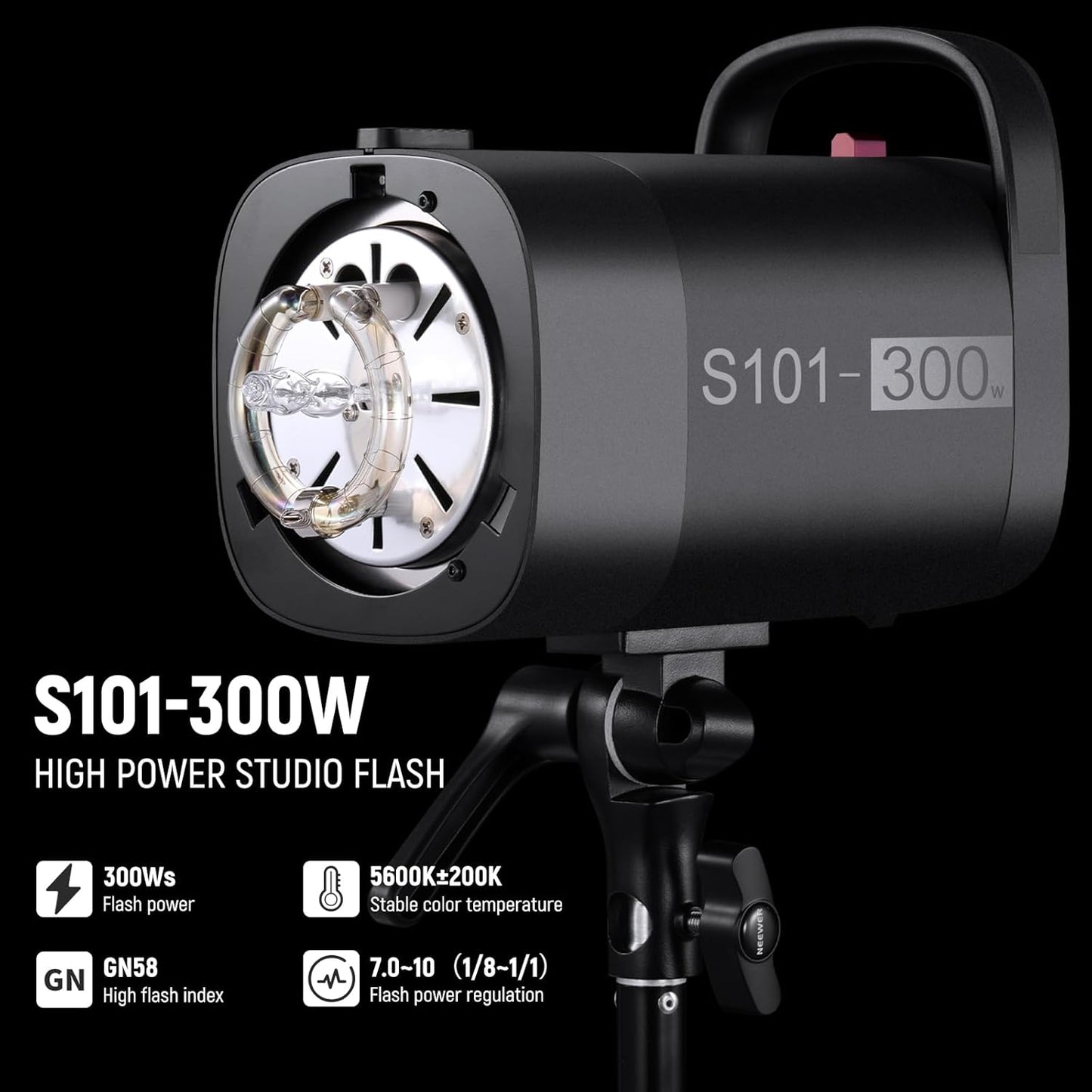 Neewer S101-300W Studio Strobe Flash Photography Light