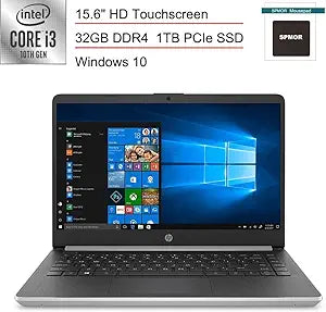 HP 15-dy 15.6" Touchscreen i3 Laptop 32GB RAM 1TB SSD