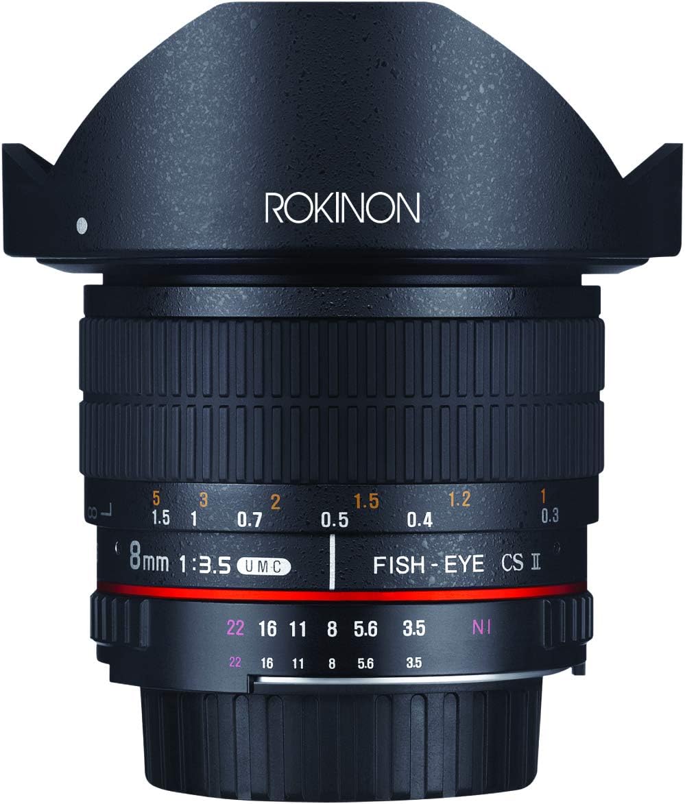 Rokinon HD8M-N 8mm f/3.5 HD Fisheye Lens