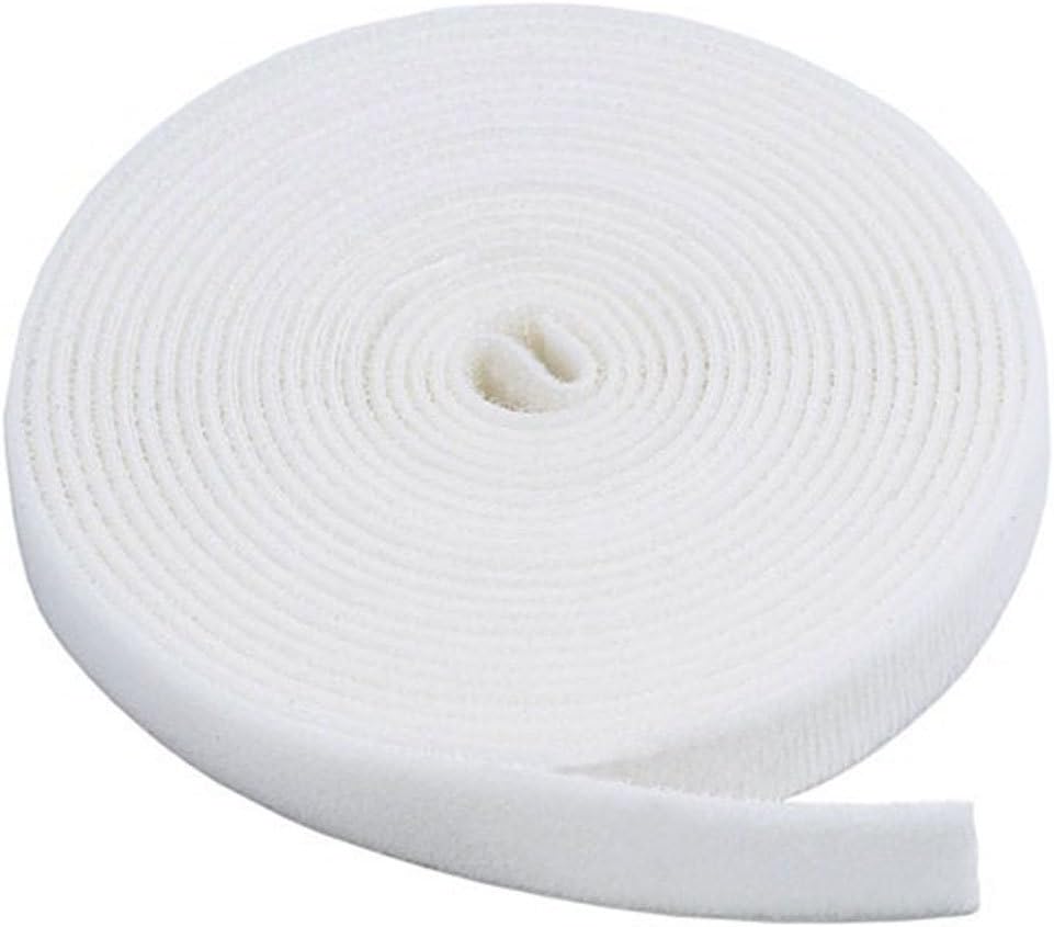 Monoprice 105829 Hook and Loop Fastening Tape - 0.75in White