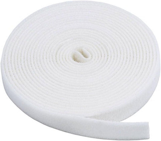 Monoprice 105829 Hook and Loop Fastening Tape - 0.75in White