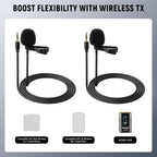 Neewer CM5 Lavalier Lapel Microphone 2-Pack