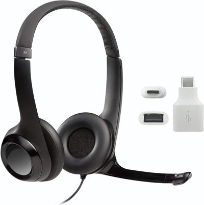 Logitech Logitech-H390-Adapter Wired Headset Mic USB-C Adapter