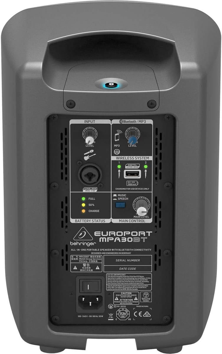 Behringer MPA30BT EUROPORT Portable Bluetooth Speaker