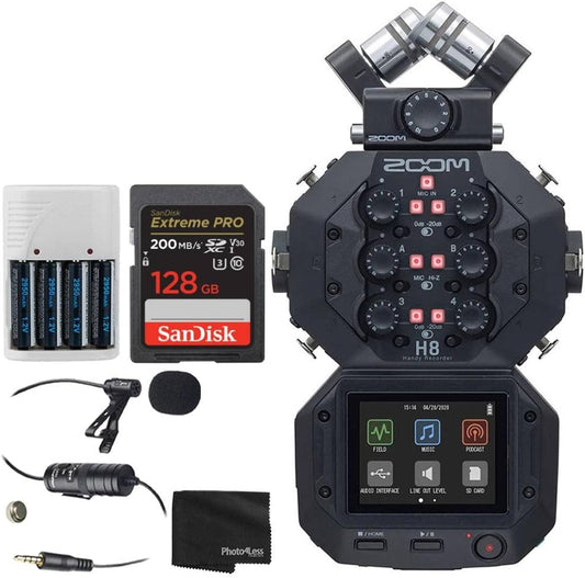 Zoom H8 Portable Handy Recorder Bundle