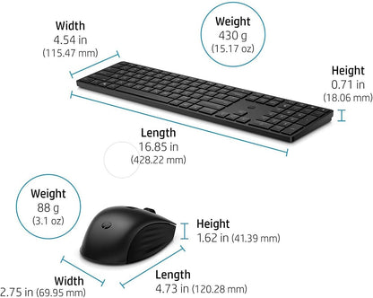 HP 4R013AA#ABL 650 Wireless Keyboard and Mouse Combo