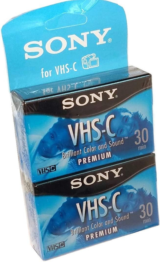 Sony TC30VHGL/2B VHS-C Premium 30-Min Cassette 2-Pack