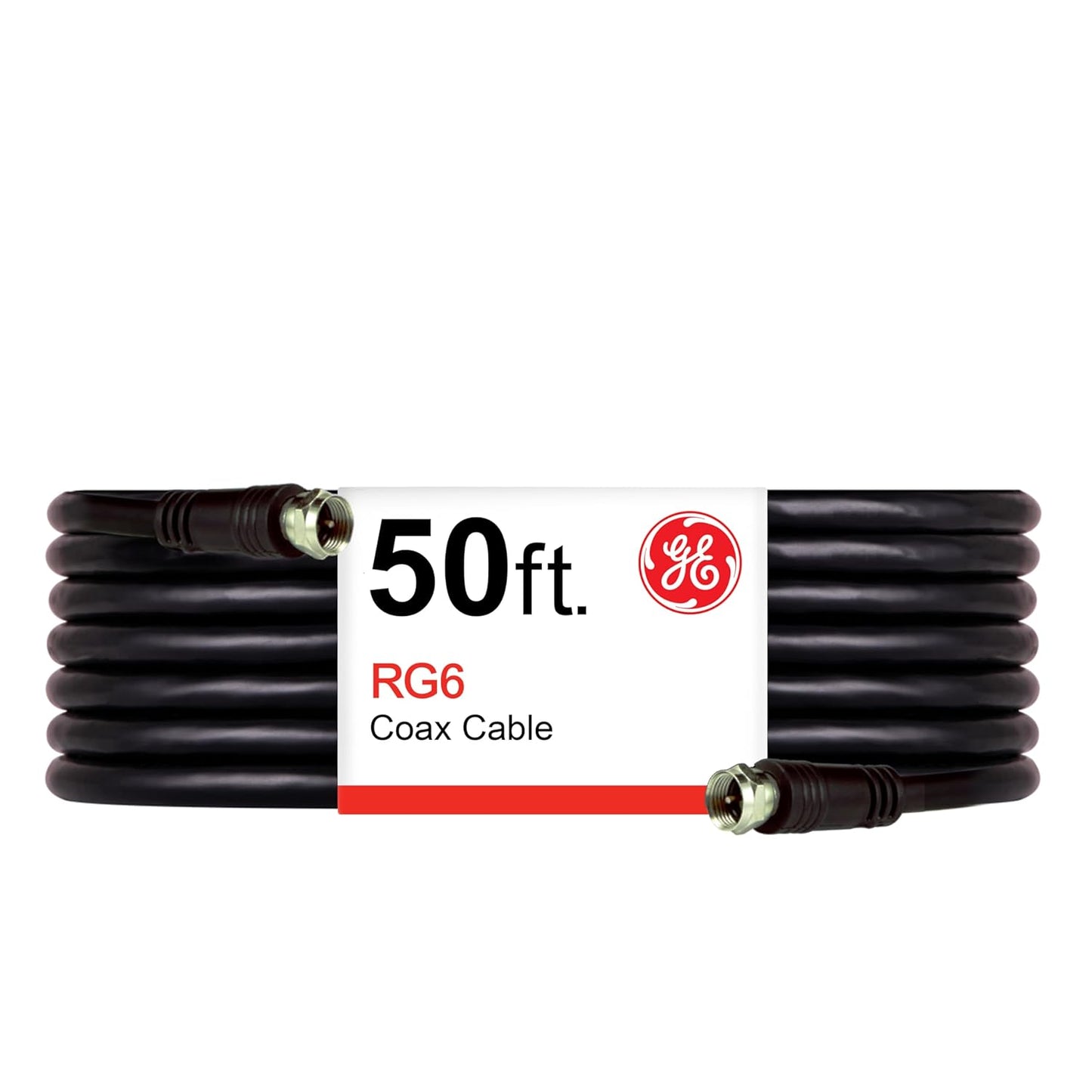 GE 33600 50ft RG6 Coax Cable F-Type