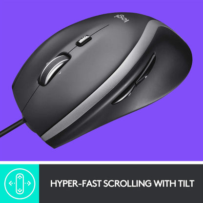 Logitech M500s Advanced Corded Mouse Hyper-Fast Scroll