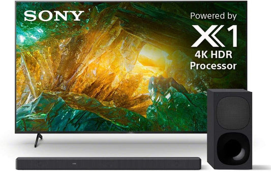 Sony X800H 55-Inch 4K HDR Smart TV with HT-G700 Soundbar