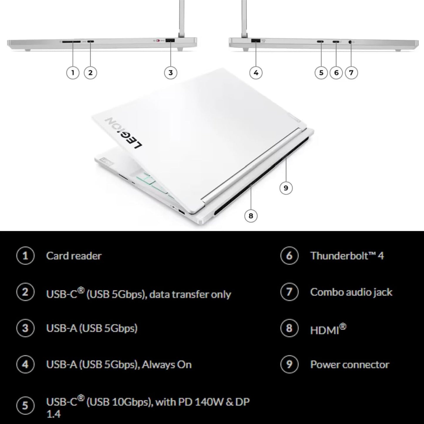 Lenovo 83FD004GUS Legion 7i RTX 4060 Gaming Laptop: i7, 64GB, 4TB SSD