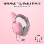 Razer RC21-02230200-R3M1 Kitty Ears V2 Gaming Headset Attachment - Quartz
