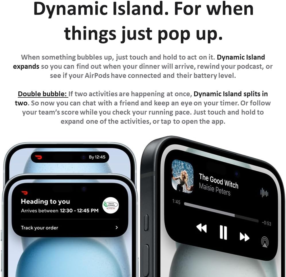 Apple iPhone 15 Renewed 128GB Blue T-Mobile