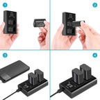 Neewer 10095058 NP-FW50 Battery Charger Dual Pack