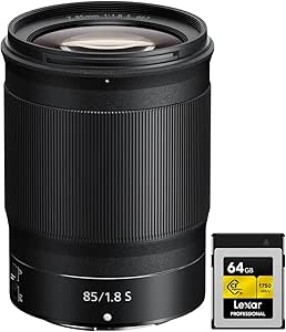 Nikon E10NKZ85F18S NIKKOR Z 85mm f/1.8 S Lens Bundle