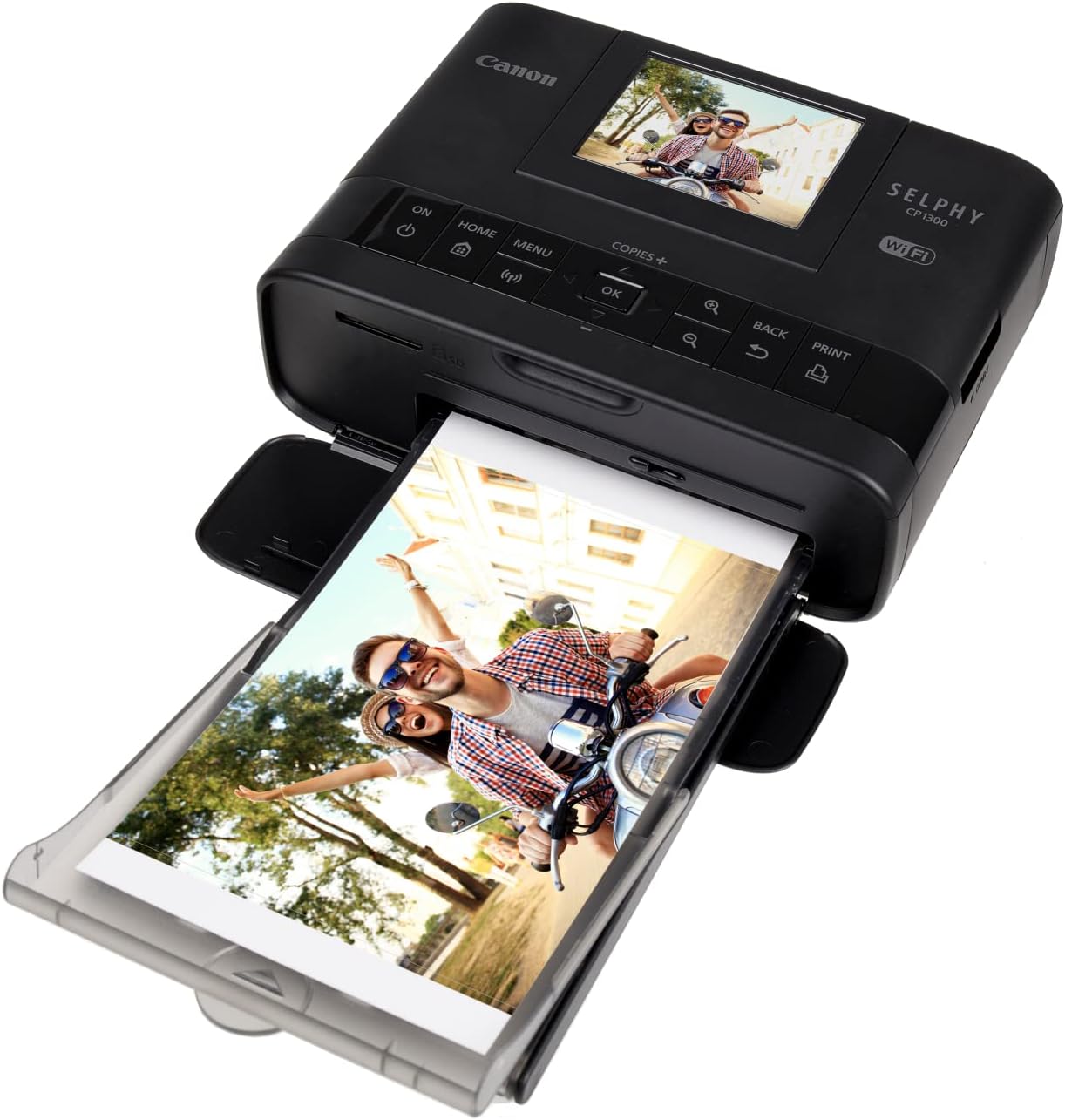 Canon CP1300 Photo Printer Bundle, Wireless Compact, Black
