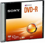 Sony 25DPR47SP 16x DVD+R 4.7GB Recordable Media - 25-Pack