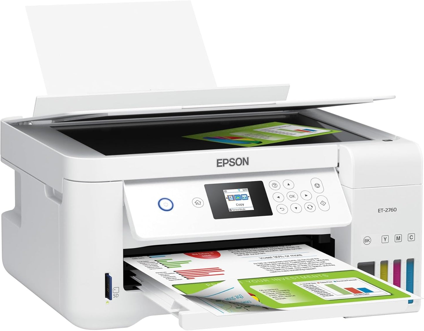 Epson ET-2760 EcoTank Wireless Printer (Renewed)